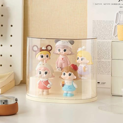 Clear Figures Display Case with Stackable Figures Blind Box Doll Display Stand for Pop Mart Lego Collectibles Action Figures