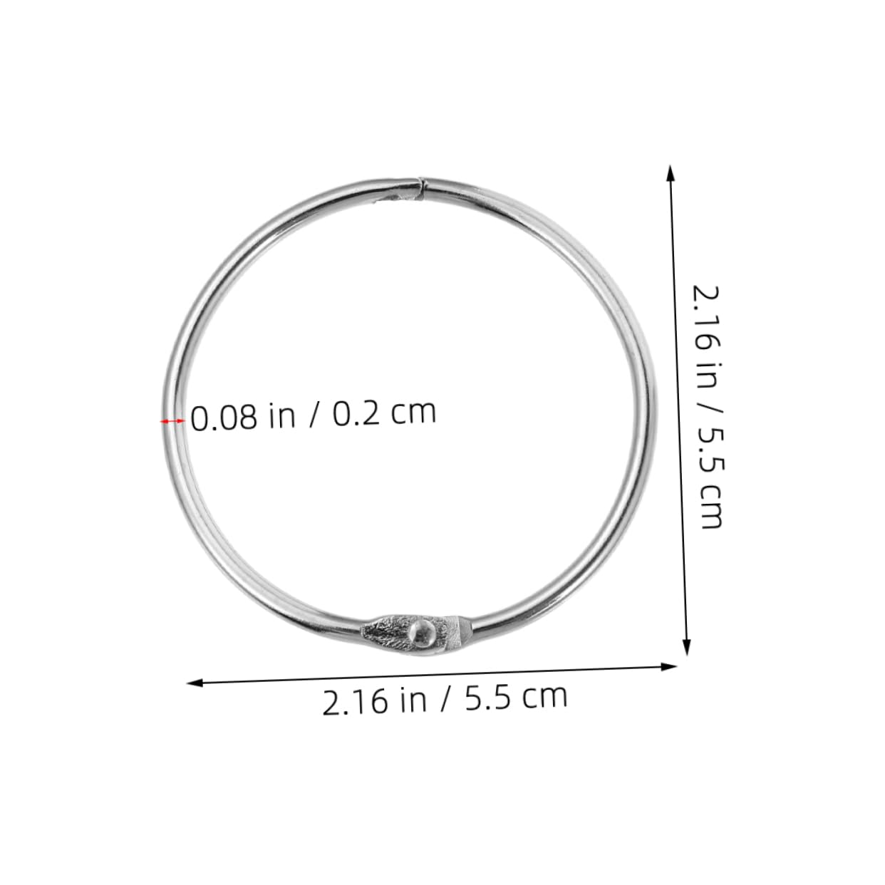 Cabilock 30pcs Metal Shower Curtain Hooks for Bathroom Curtains Easy to Install Circular Hangers Elegant Design for Home Decor