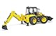 bruder 02454 - JCB 5CX eco Baggerlader - 1:16 Baustelle, Baufahrzeug, Löffelbagger, Heckbagger, Arbeiter, bworld, Baumaschine, Spielzeug