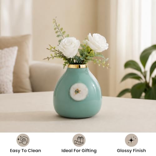 Image of Urban Born Vases For Living Room Corner |Big Vases For Elegant Home Decoration |Home Decor Flower Vase Iron |Fresh or artificial Metal Flower Vase Stand For Dining Table, Bedroom, Office, Wedding Gift