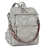 Praktisches Design: Diese wasserdichte Leder-Rucksack-Brieftasche kann verschiedene Szenen bewältigen, regnerisch und verschneit. Diese strapazierfähige Rucksack-Brieftasche kann Ihre Reise, Geschäftsreise- und täglichen Arbeitsanforderungen erfüllen.