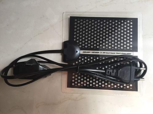 Yinong-eu Manta termica Calor para Reptiles, Anfibios y invertebrado en terrarios (5W)