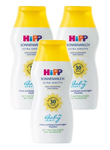 Preisvergleich Produktbild HiPP Babysanft Sonnenmilch, 3er Pack (3 x 200ml)