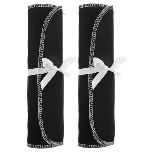 Housoutil Lot De 2 Sacs À Couverts Anti-Ternissement en Tissu Rangement Large Capacité pour Argenterie Pochette De Protection Portable pour Cuisine Camping...