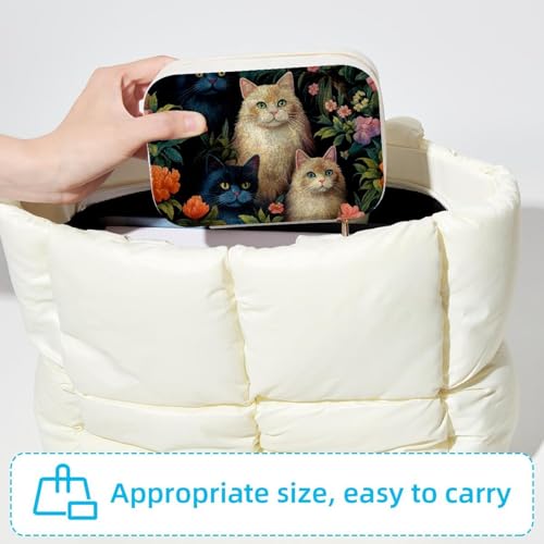 Boîte à bijoux de voyage chat stop aux colliers emmêlés en déplacement