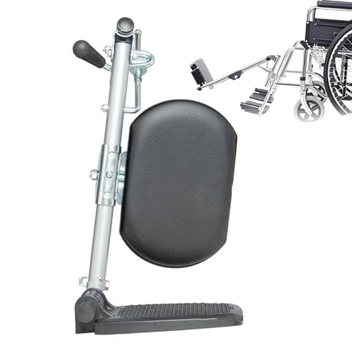 Adjustable Wheelchair Leg Rest With Lift Function – Universal Footrest With Padded Calf Supports, Easy To Install & Clean, Durable Composite Material For Comfort & Stability(Left)