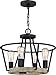 Quoizel BRT2817GK Brockton Pendant, 4-Light 400 Total Watts, Grey Ash
