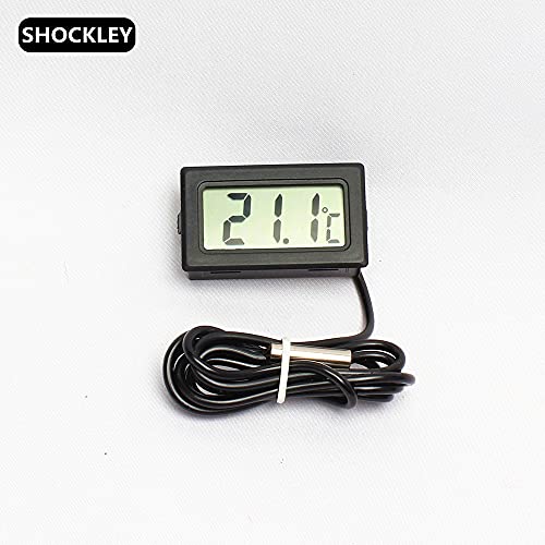 Image of Shockley Combo of XH-W1209 50~100 digital temperature controller thermostat with 3inch fan + 12v 2amp adapter + alligator clip + DC Female Jack + Thermometer TPM-10