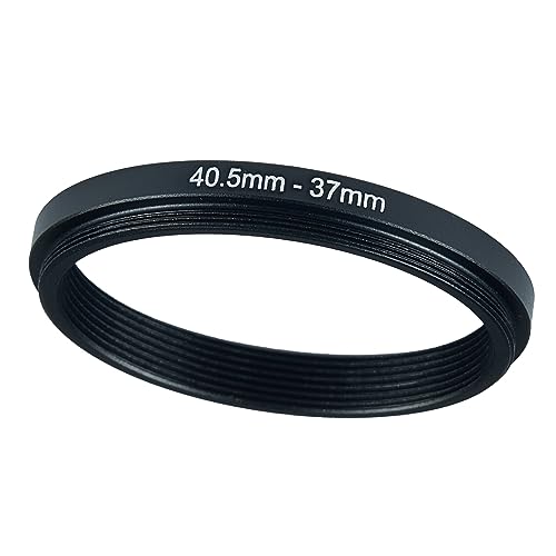 Image of 40.5mm to 37mm Step-up Adapter Rings Filter Adapter Black Metal Step Down Filter Ring Adapter Compatible with All Brand UV CPL ND Camera Lens Filter Stepping Rings (40.5mm-37mm)