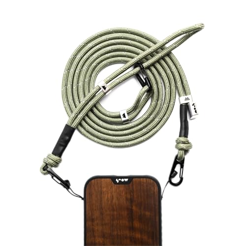 Lanière de téléphone bandoulière Mous vert sauge pour éviter les chutes