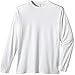 ECOnscious Men's 100% Organic Cotton Long Sleeve Tee (White, X-Large)