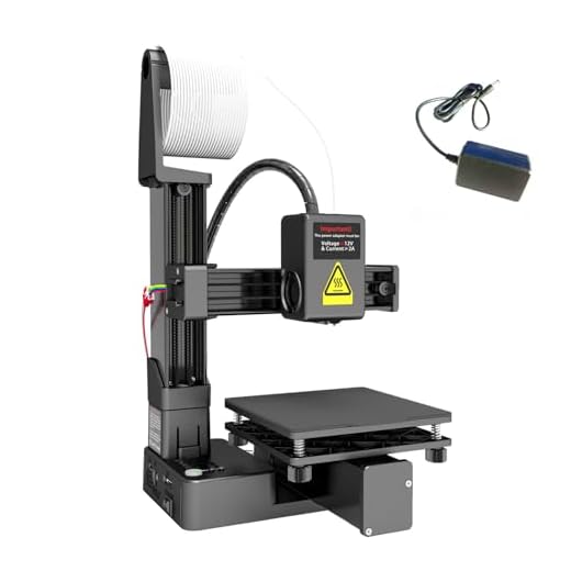 Zowdrix Stampante 3D FDM per Principianti, Facile da Usare E Silenziosa con Piano di Stampa Rimovibile, Dimensioni di Costruzione 100x100x100 mm per Uso Domestico, Didattico E per Bambini Black