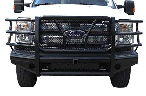 Steelcraft HD11370R Custom Fit 2015-2016 Ford F250 / 350 Heavy Duty Front Replacement Bumper W/Receiver Black