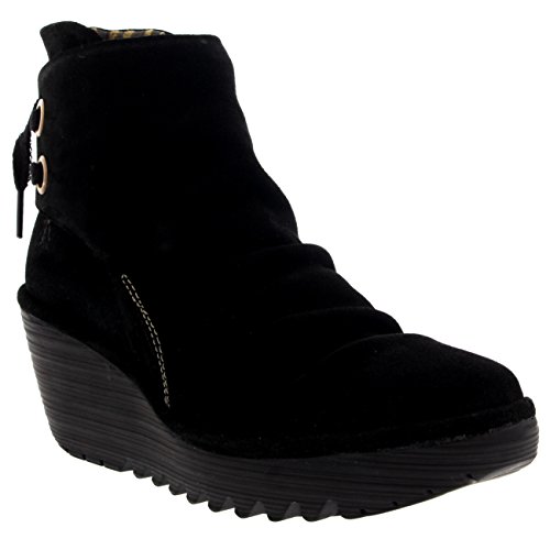 Fly London Yama, Botas Mujer, Black 006, 38 EU