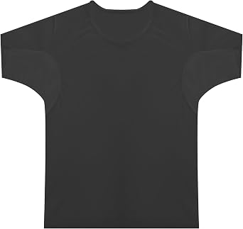 Mens Sweatproof Undershirt, Quick-Dry T-Shirt with Underarm Sweat Pads, V Neck Sweat Proof Short Sleeve