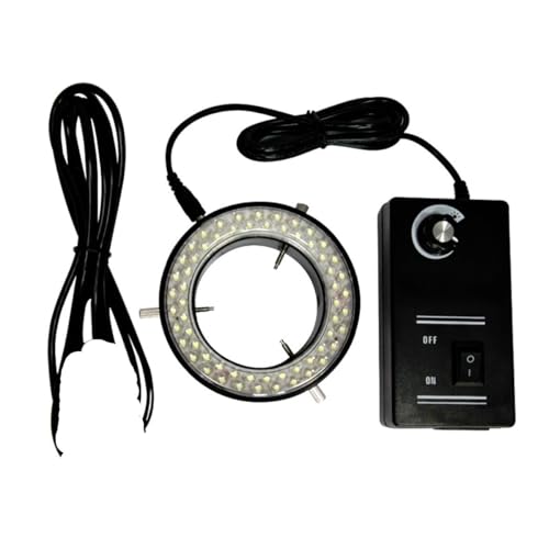 顕微鏡 黒60. 導いたステレオ顕微鏡用顕微鏡リングライト調整可能照明灯