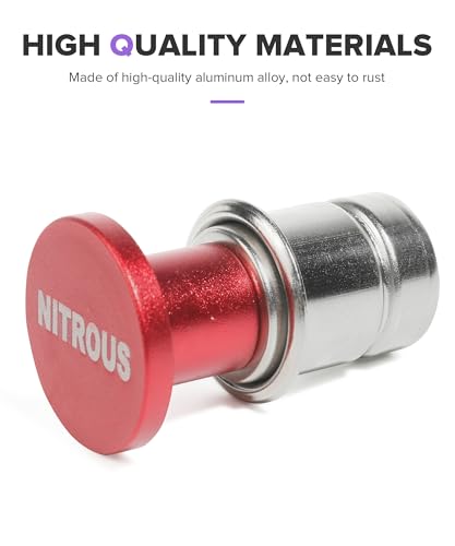 Image of Car Cigarette Lighter,Car Accessories,12 Volt Waterproof Pop-Out Aluminum Alloy Vehicle Cigarette Lighter Plug,Automotive Replacement,Fit for Most Cars with Standard 12V Power Source (Nitrous)