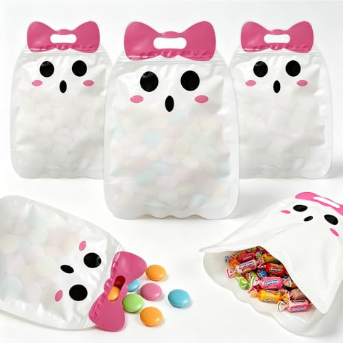 BAISDY Halloween Treat bags, Cute Halloween Goodie Candy Bags with Handles for Party Favors Gift Supplies (30)