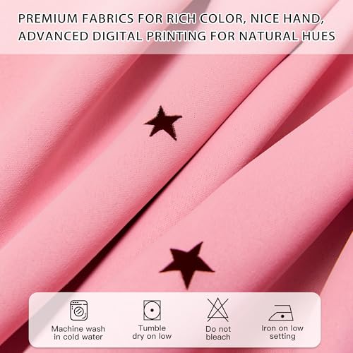 Image of XiDi Curtains for Bedroom Decor Pink34 /54 /1