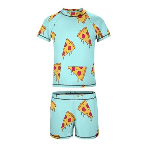 Pizza SliceChildren's Swimsuits Boys Two Piece Suit7-9Y（120cm）2