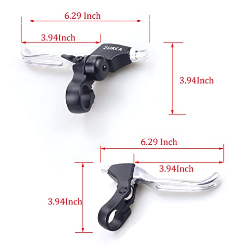 Weerock 1 Pair Bike Brake Lever Brake Handle Lever 22.2Mm Aluminium Alloy With Ring Bell For Mountain Bike Crusier Bicycle Folding Bike #TOP2