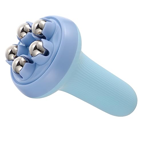 BATHVEVE Masajeadores de Rodillos para Piernas 1 Unidad Bolas de Acero Rodantes Azul Práctico para Relajación Muscular y Alivio de Fatiga en Hogar Oficina Uso Corporal Completo
