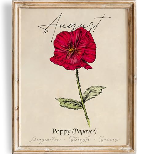 August Birth Flower Art Print - 11x14 (Unframed) | Capturing