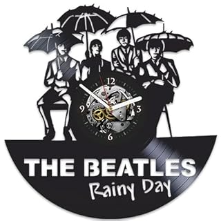Beatles Clock, Vintage Vinyl Record, Beatles Vinyl Wall Clock, Beatles New Year Gift, Wall Clock Modern, Beatles Gift for Man Beatles Xmas Gift, Rock Music, John Lennon, Wall Clock Large - Les Beatles, Paul McCartney, John Lennon, RIngo Starr, George Harrison