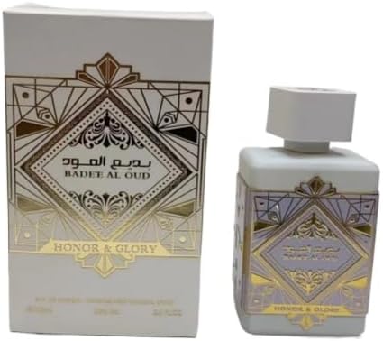 Perfumes Rattafa Perfume BADE'E AL OUD Arabic Perfume Long Lasting Fragrance Unisex Trade Perfume 100ml (White)