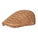 Lifup Unisex Braided Newsboy Hat Breathable Summer Flat Cap Gatsby Ivy Golf Cabbie Hat Khaki