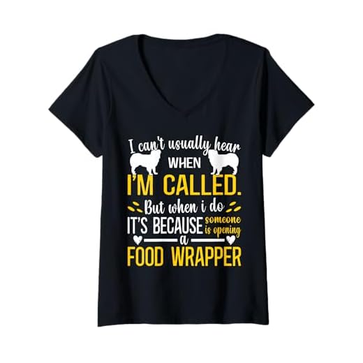 Women's Mini Aussie Dad Outfit Food Miniature American Shepherd V-Neck T-Shirt