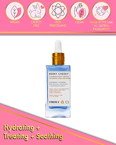 Truly Beauty Berry Cheeky Clearing Butt Serum Butt Acne Clearing Treatment - Body Acne Treatment For Bacne - Butt Acne Cream Serum - Thighs And Bum Acne Treatment - 3.1 Oz #TOP1