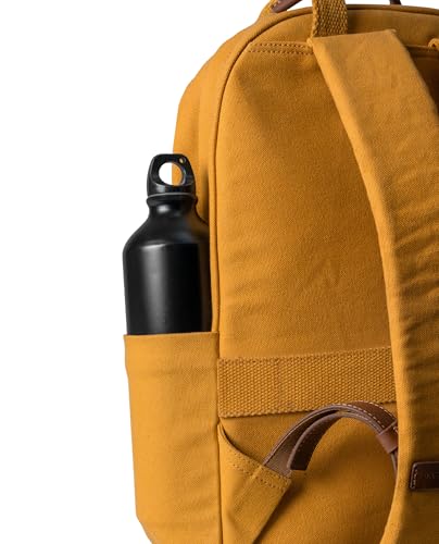 Image of DailyObjects Field Daypack Casual backpack fits upto 14 inch inch laptop with Luggage Sleeve| Unisex Travel Backpack | Made of Durable Canvas Material | Zippered Compartments with Pockets