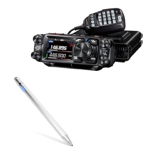 BoxWave Stylus Pen Compatible with Yaesu FTM-500DR - AccuPoint Active Stylus, Electronic Stylus with Ultra Fine Tip - Metallic Silver