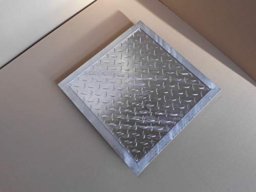 Schachtabdeckung verzinkt befahrbar 80 x 80 cm Tränenblech