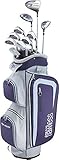 Top-Flite Women's 2019 Flawless 14-Piece Complete Set – (Graphite)-Grey/Purple-Standard-Right Hand
