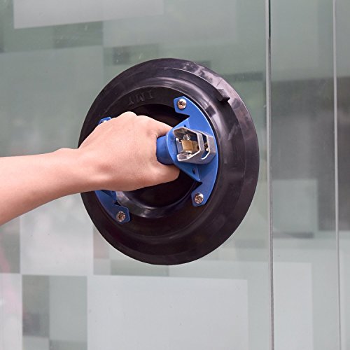 Imt 10" Glass Suction Cup Vacuum Glass Lifter With Metal Handle And Brass Pump, Heavy Duty Vacuum Lifter For Granite & Glass Lifting Window Replacement, 265Lbs Load Capacity With Free Carrying Case #TOP7