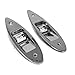 Five Oceans LED Boat Navigation Lights, Bow Light, Vertical Mount Sidelight, Red & Green, 12-Volt, USCG 2NM - FO3840