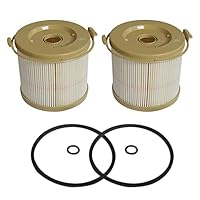 KATSU Filterelement Kraftstofffilter 2010TM 2 Stück kompatibel mit FG500 Diesel Kraftstofffilter Wasserabscheider, für Dieselmotoren Marineboot Schnellboot Traktoren elektrische Generatoren