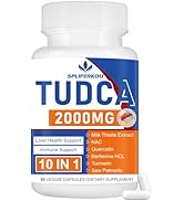 Spliferkou 2000mg Tudca Liver Support Supplement, Tudca Bile Salt with Milk Thistle and Nac,60 Ca...