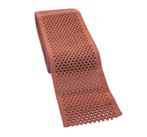Bande élastique 5cm marron tricot couture DIY mercerie maille