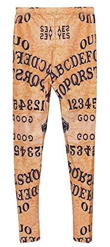 Image of QZUnique Leggings for Women, Halloween Full-Length Printed Legging Footless Elastic Yoga Pants, Regular and Plus Size