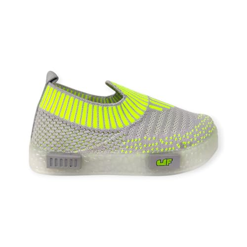 Image of Coolz Kids Unisex Casual Knitted Shoes with Multicolored LED Lights Blink-7 for 1-4 Years Boys and Girls