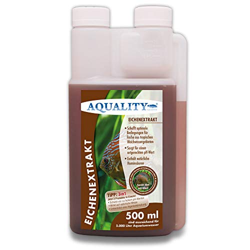 AQUALITY Aquarium Eichenextrakt (Senkt den pH-Wert für artgerechtes...
