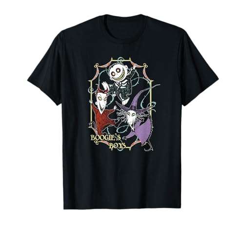T-shirt Boogie Boys Nightmare Before Christmas coton noir