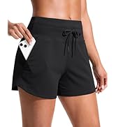 Soothfeel Women's Athletic Running Shorts with Pockets 3.5" Quick Dry High Waisted Workout Active...