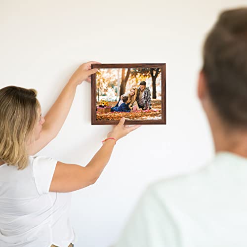 Giftgarden 8x10 Photo Frame Brown Set of 7 Rustic Walnut-Color Photo Frames 8 by 10 for Wall or Tabletop - Image 3