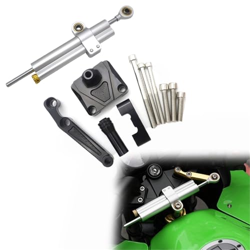 Amortisseur direction Kawasaki Ninja 250 en aluminium noir haute précision