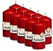 Produktbild Bolsius Glatte Stumpenkerzen - Rot - Set 10 Stück - Dekorative Haushaltkerzen - Länge Brenndauer 33 Stunden - Unparfümierte - Natürliches Pflanzenwachts - 12 x 6 cm