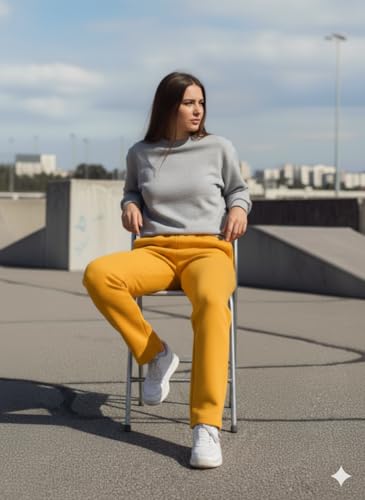 Image of Mack Jonney Women's Solid Fleece Track Pants | Warm & Durable Casual Lowers | Trendy Lowers-M5306